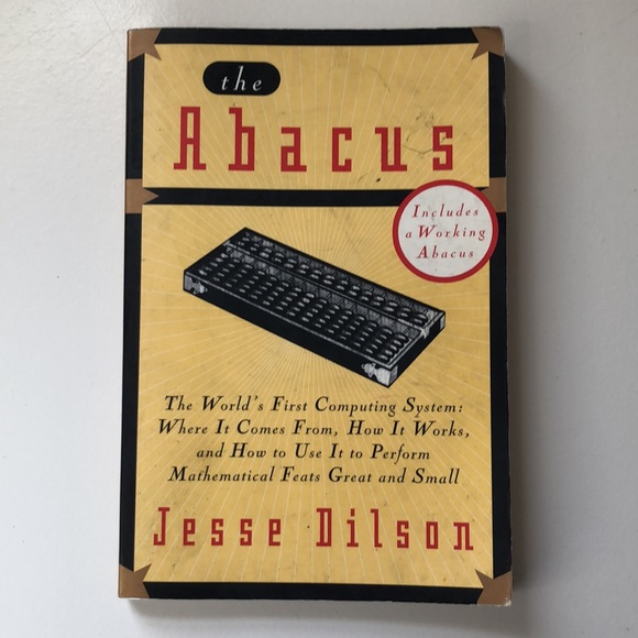 Set of Two Vintage Working Abaci + Abacus Book